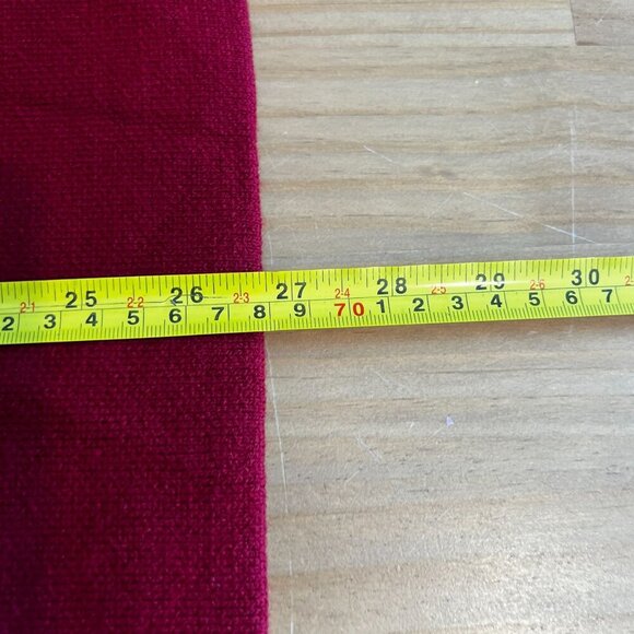 Anne Klein Women's Faux Fur Collar Ponco Sz MEDIUM in Titian Red/Anne Black - Picture 11 of 12